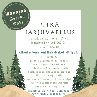 Pitkä Harjuvaellus 04.05.2024